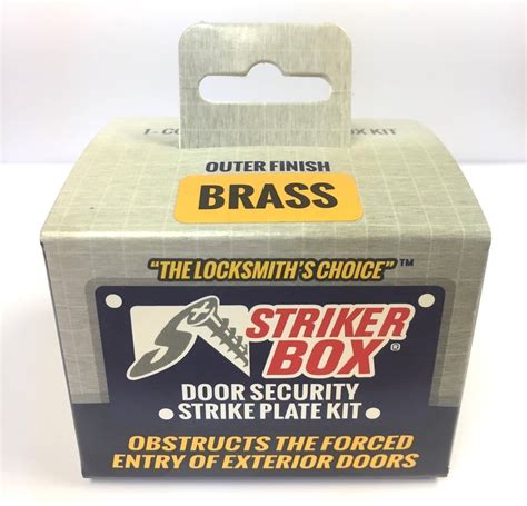 STRIKER BOX Door Security Strike Plate Kit (ANTIQUE BRONZE)